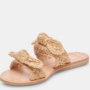 NWOB Dolce Vita Dinah raffia sandals Size 11 natural summer sandals